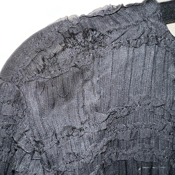 Grey Collective Black smocked blouse - Picture 3 of 4